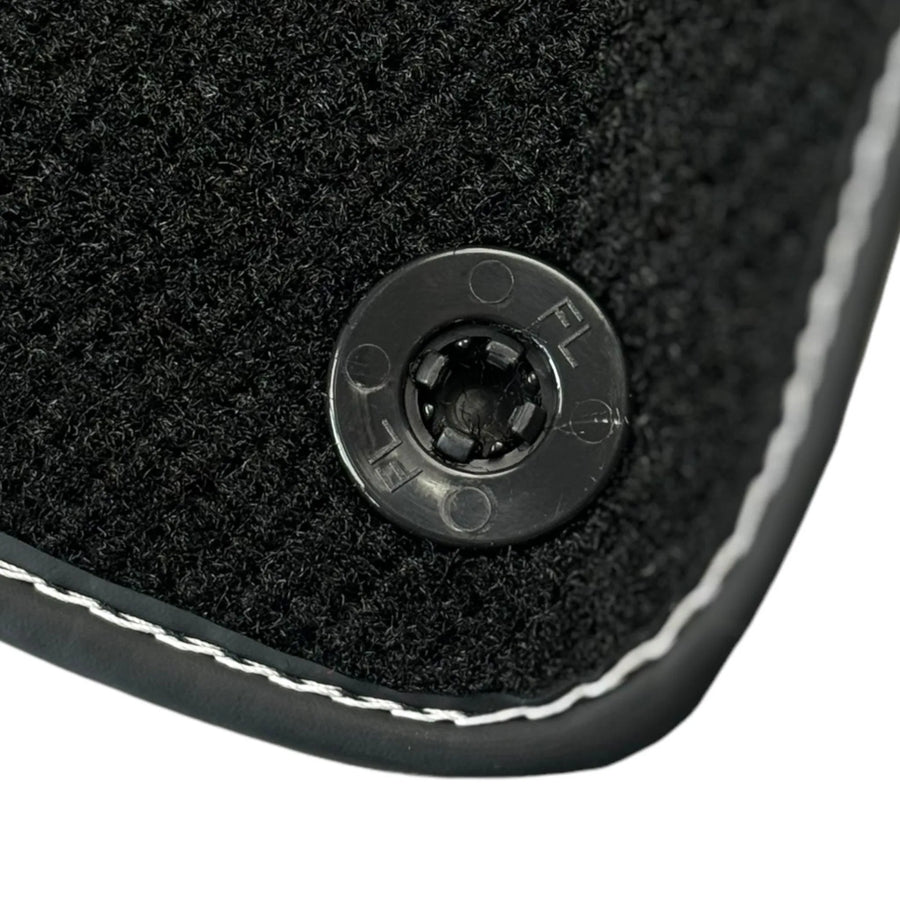 Black Floor Mats for Ferrari Portofino M (2018-2023) with Leather