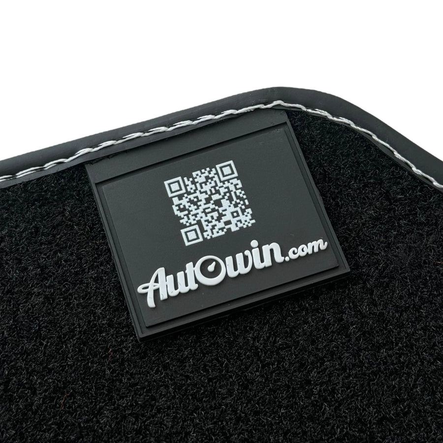 Black Floor Mats for Ferrari Portofino M (2018-2023) with Leather