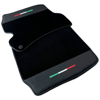 Black Floor Mats for Ferrari Portofino M (2018-2023) with Leather