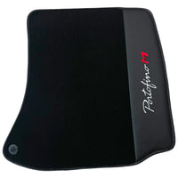Black Floor Mats for Ferrari Portofino M (2018-2023) with Leather - AutoWin
