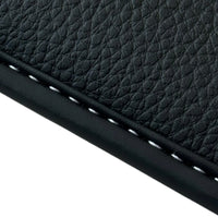 Black Floor Mats for Ferrari Portofino M (2018-2023) with Leather