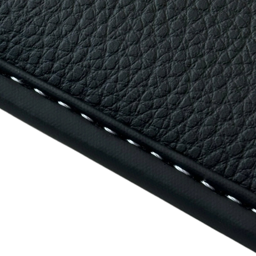 Black Floor Mats for Ferrari Portofino M (2018-2023) with Leather