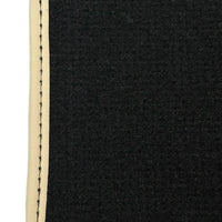 Black Floor Mats for Ferrari Purosangue with Leather and Beige Trim | Italian Edition - AutoWin