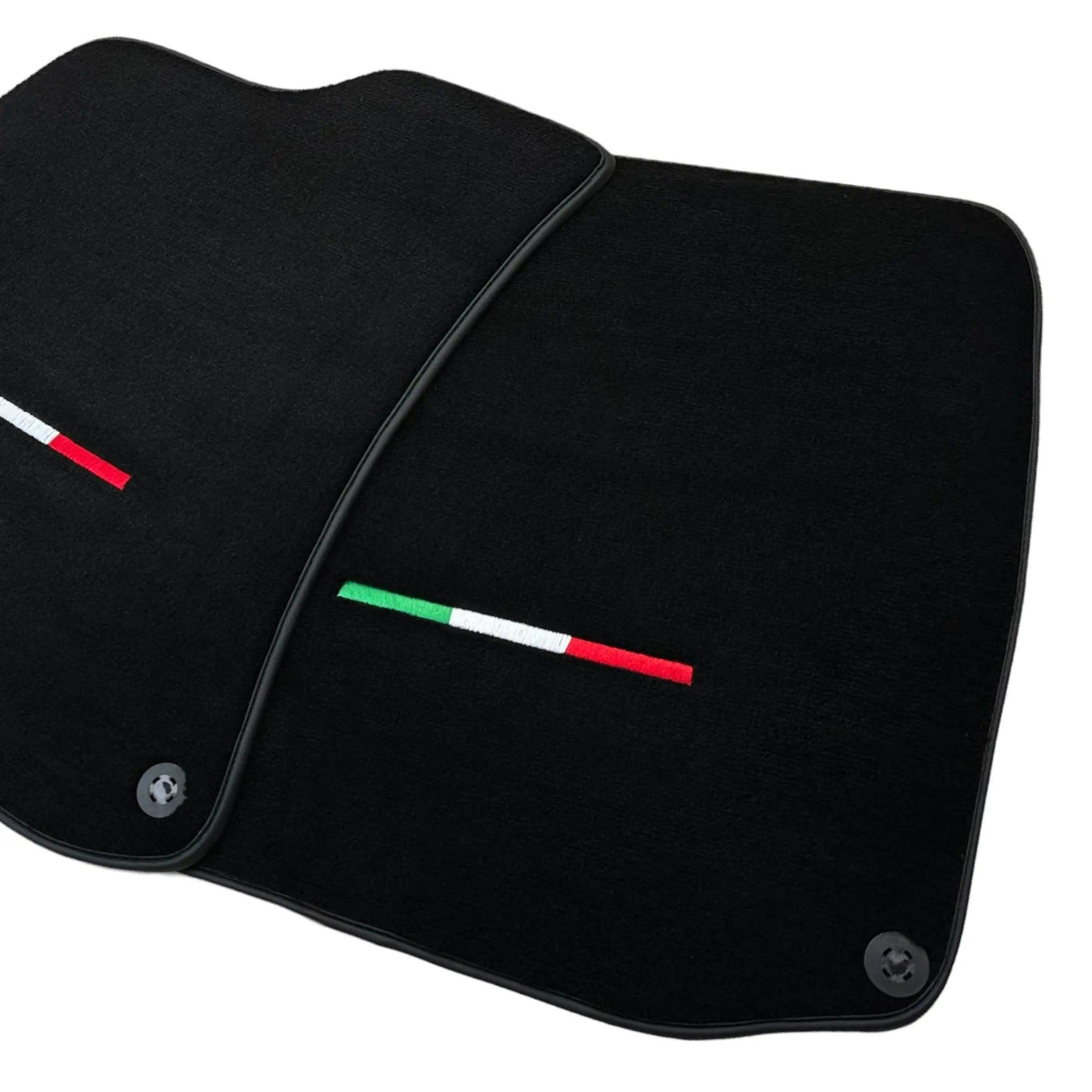 Black Floor Mats For Ferrari Roma (2021-2024) Italian Edition - AutoWin
