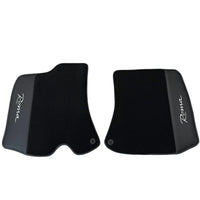 Black Floor Mats for Ferrari Roma (2021-2024) with Leather - AutoWin