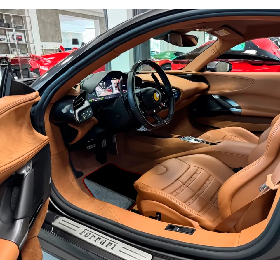 Interior look of floor mats for Ferrari SF90 Stradale (2019-2024)