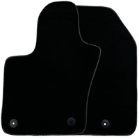 Black Floor Mats for Fiat 500 (2008-2013) | Black Trim - AutoWin