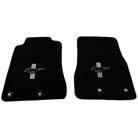 Black Floor Mats For Ford Mustang V FL (2011-2014) With Pony - AutoWin