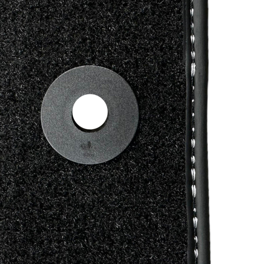 Black Floor Mats For Ford Mustang V FL (2011-2014) With Pony - AutoWin
