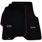 Black Floor Mats For Honda Civic VI (1995-2000) ER56 Design with Red Trim - AutoWin