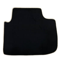 Black Floor Mats For Kia Sportage (1994-2002) ER56 Design | Beige Trim - AutoWin