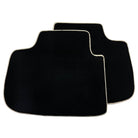 Black Floor Mats For Kia Sportage (1994-2002) ER56 Design | Beige Trim - AutoWin
