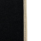 Black Floor Mats For Kia Sportage (1994-2002) with Beige Trim - AutoWin