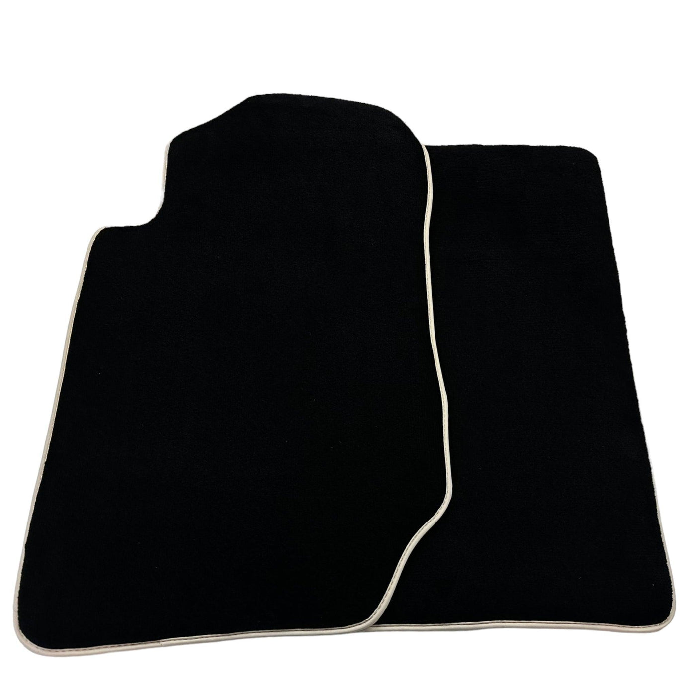 Black Floor Mats For Kia Sportage (1994-2002) with Beige Trim - AutoWin