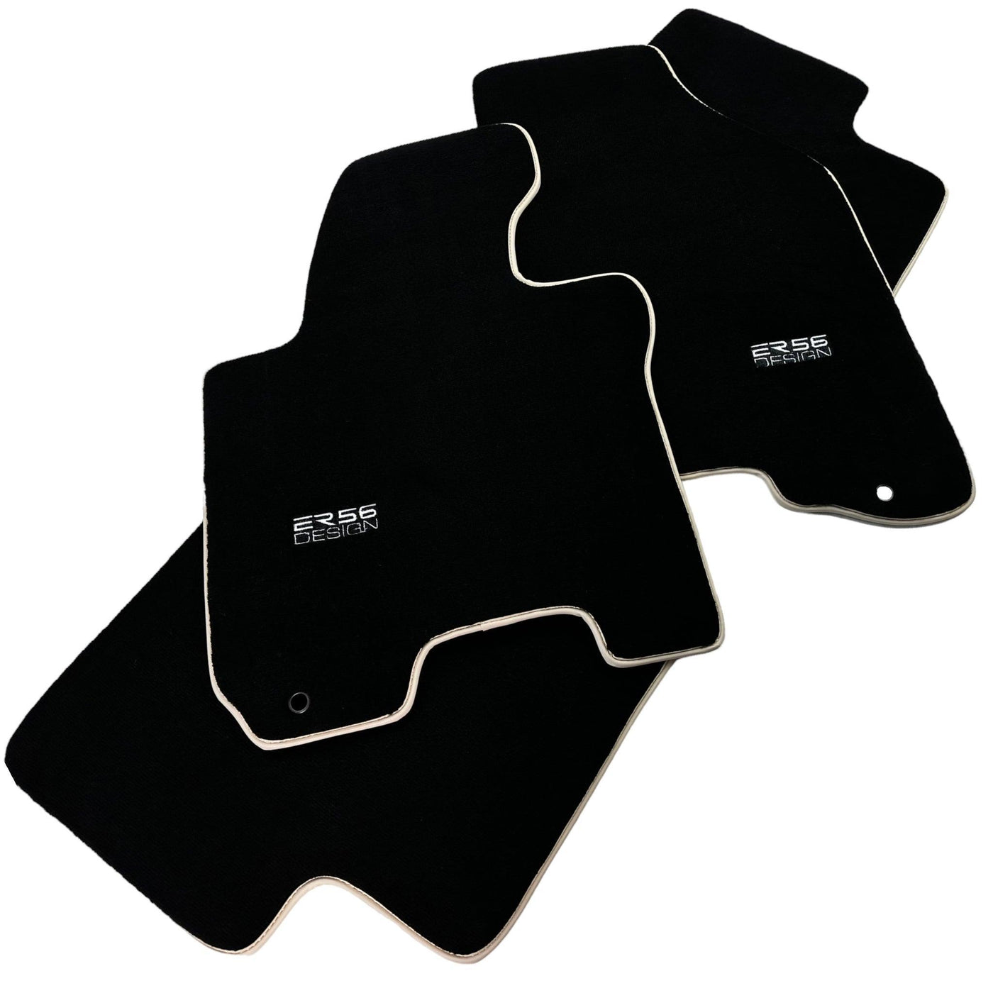 Black Floor Mats For Kia Sportage (2004-2010) ER56 Design - AutoWin