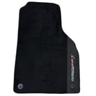 Black Floor Mats for Lamborghini Aventador S with Alcantara Leather - AutoWin