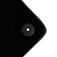 Black Floor Mats for Lamborghini Aventador S with Yellow Alcantara Leather - AutoWin