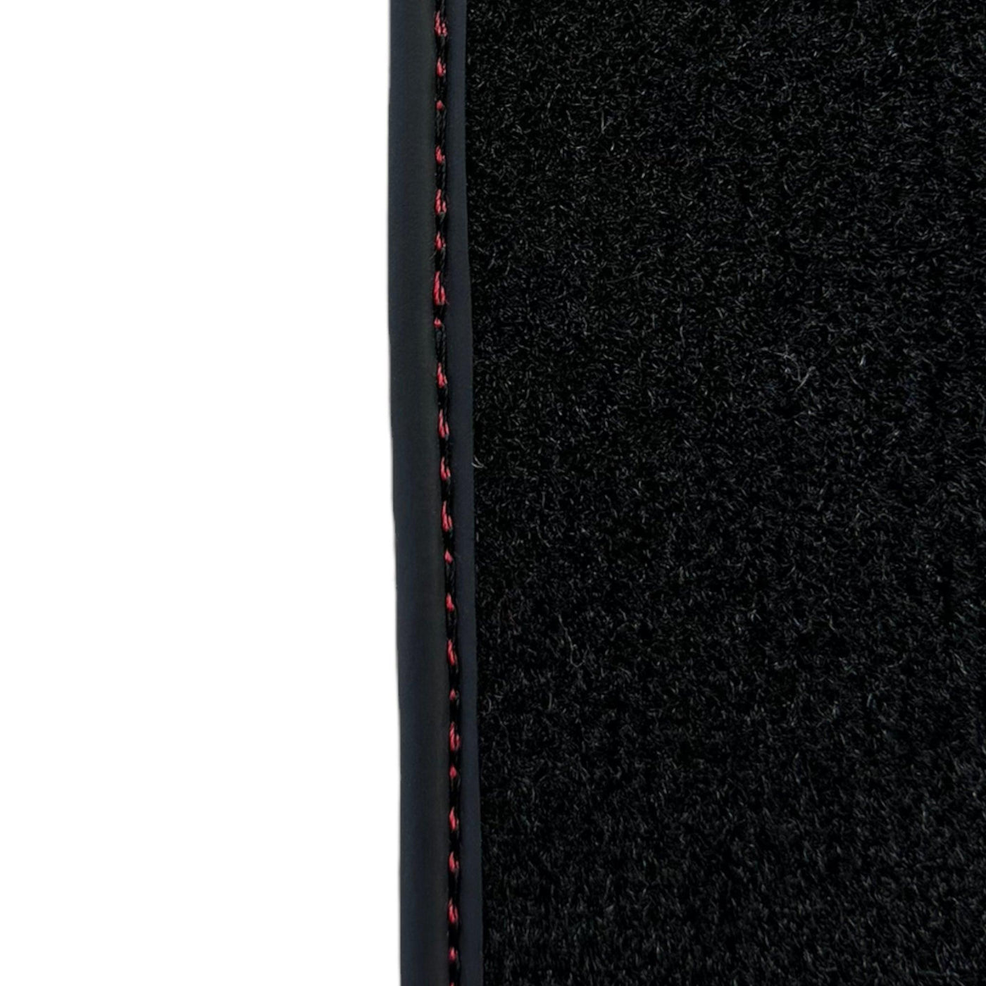 Black Floor Mats for Lamborghini Aventador With Red Leather - AutoWin