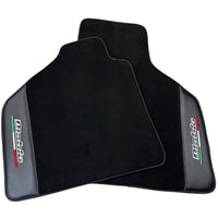 Black Floor Mats for Lamborghini Diablo (1990-2001) with Carbon Fiber - AutoWin