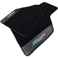 Black Floor Mats for Lamborghini Diablo (1990-2001) with Carbon Fiber - AutoWin