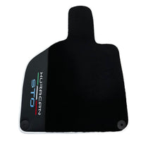 Premium Black Leather Floor Mats for Lamborghini Huracan STO