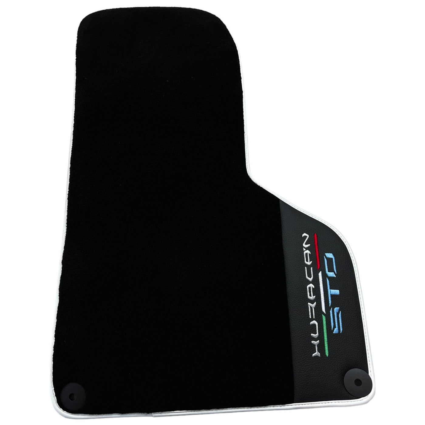 Premium Black Leather Floor Mats for Lamborghini Huracan STO