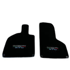 Custom Black Floor Mats for Lamborghini Huracan STO - White Trim