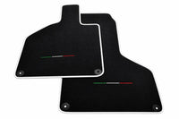Black Floor Mats for Lamborghini Huracan with Italian Flag White trim