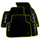 Black Floor Mats For Lamborghini Urus With Alcantara Leather - AutoWin