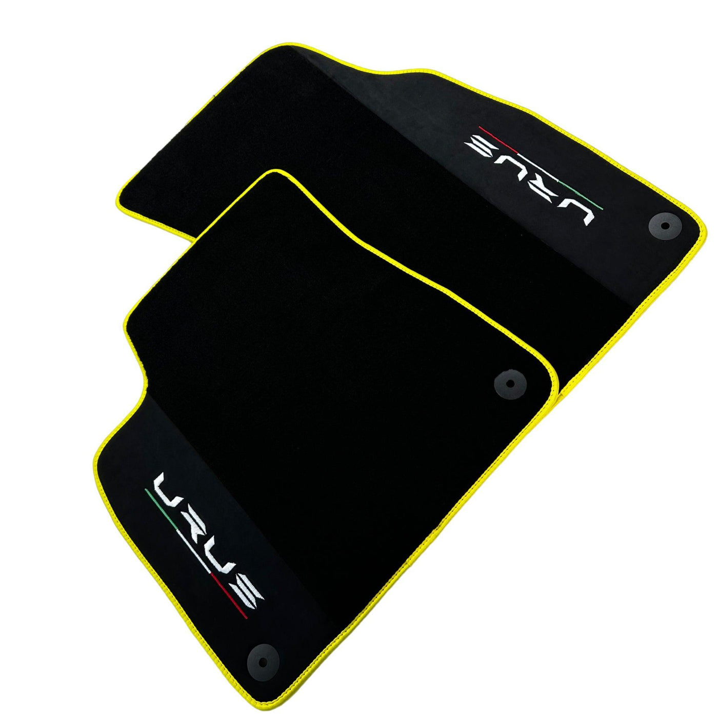 Black Floor Mats For Lamborghini Urus With Alcantara Leather - AutoWin