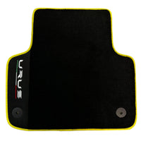 Black Floor Mats For Lamborghini Urus With Alcantara Leather - AutoWin