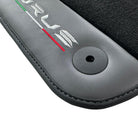 Black Floor Mats for Lamborghini Urus With Dark Gray Leather - AutoWin