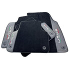 Black Floor Mats for Lamborghini Urus With Dark Gray Leather - AutoWin