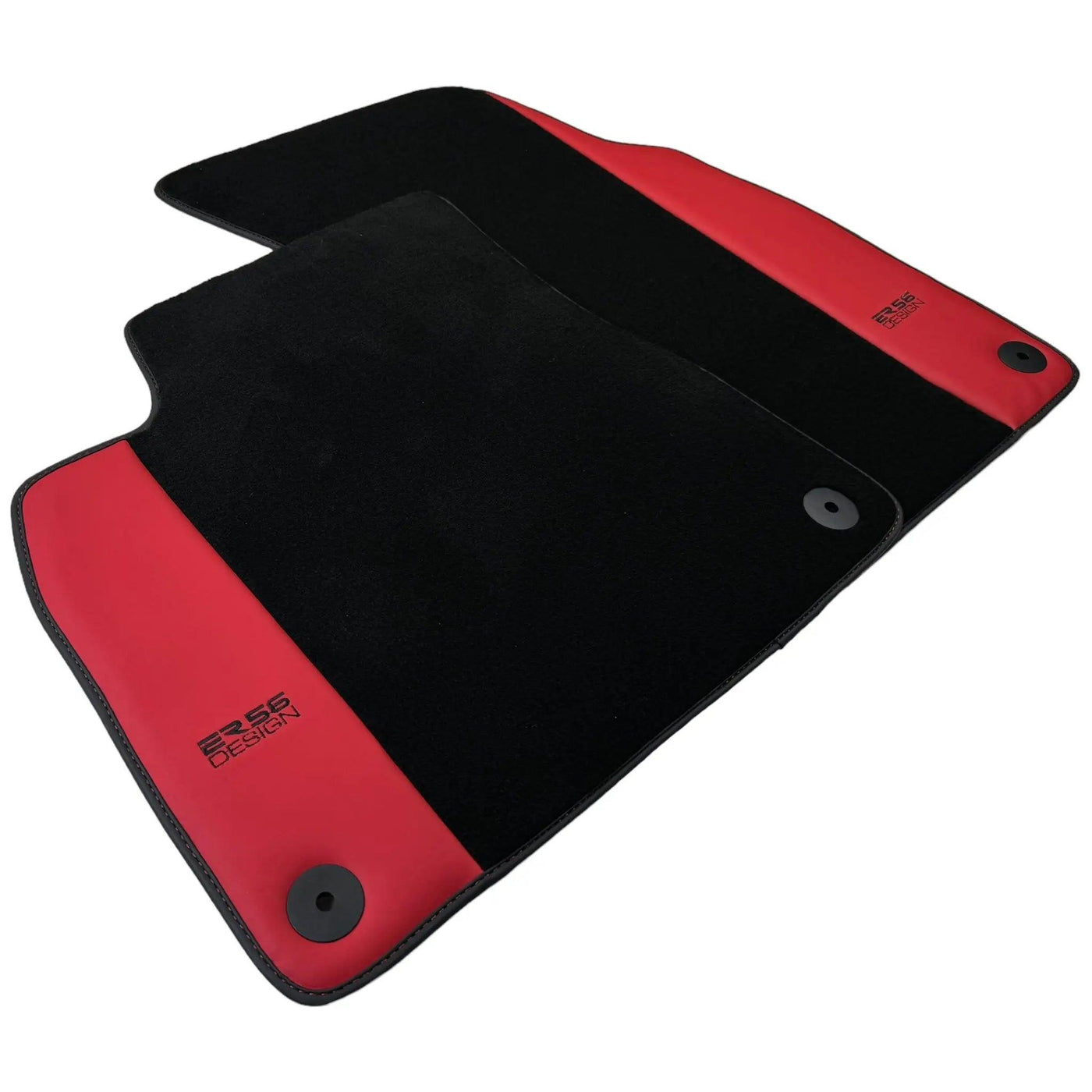 Black Floor Mats for Lamborghini Urus with Red Leather | ER56 Design - AutoWin