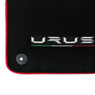 Black Floor Mats for Lamborghini Urus with Red Trim | Right Hand Drive - AutoWin