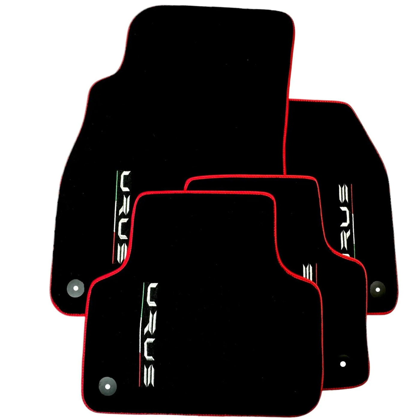Black Floor Mats for Lamborghini Urus with Red Trim | Right Hand Drive - AutoWin