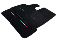 Black Floor Mats For Maserati Coupé (2001-2007) Italy Edition - AutoWin