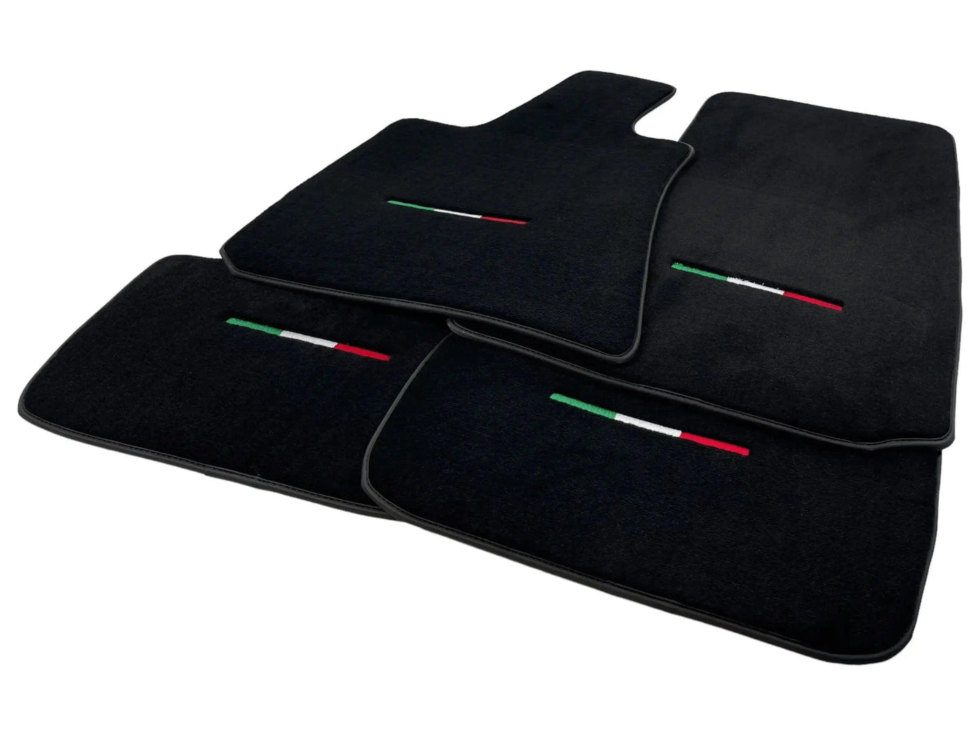 Black Floor Mats For Maserati Coupé (2001-2007) Italy Edition - AutoWin