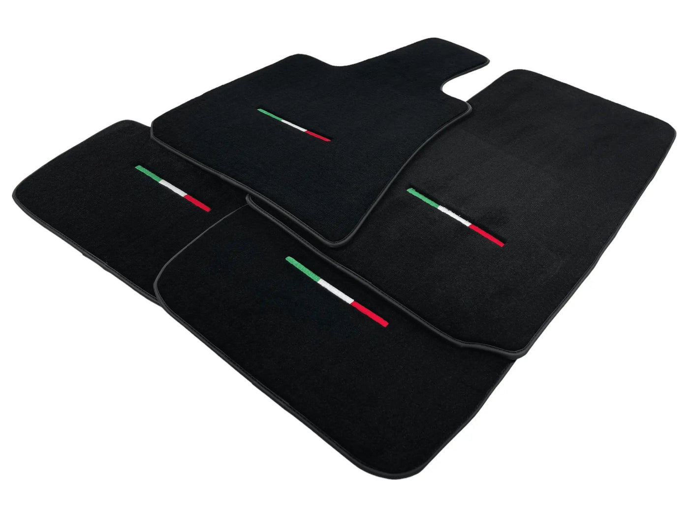 Black Floor Mats For Maserati Ghibli 2013-2022 Italy Edition - AutoWin