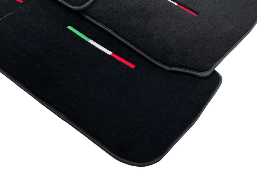 Black Floor Mats For Maserati Ghibli 2013-2022 Italy Edition - AutoWin