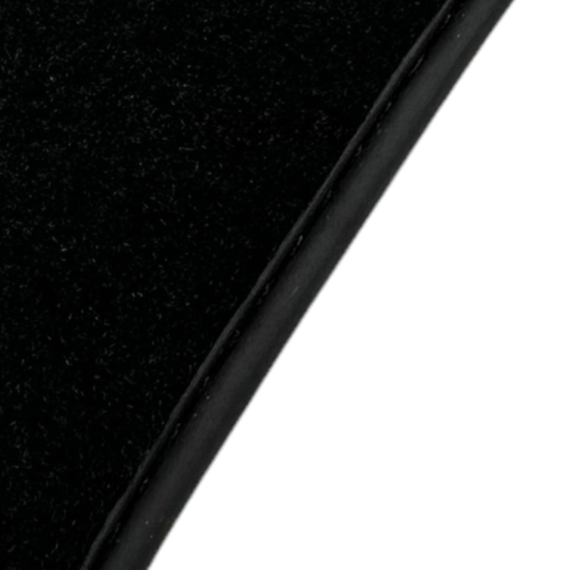 Black Floor Mats For McLaren 650S Black Tailored With Carbon Leather - AutoWin