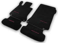 Black Floor Mats For Mercedes Benz C-Class S205 Wagon (2014-2018) Hybrid | Limited Edition - AutoWin