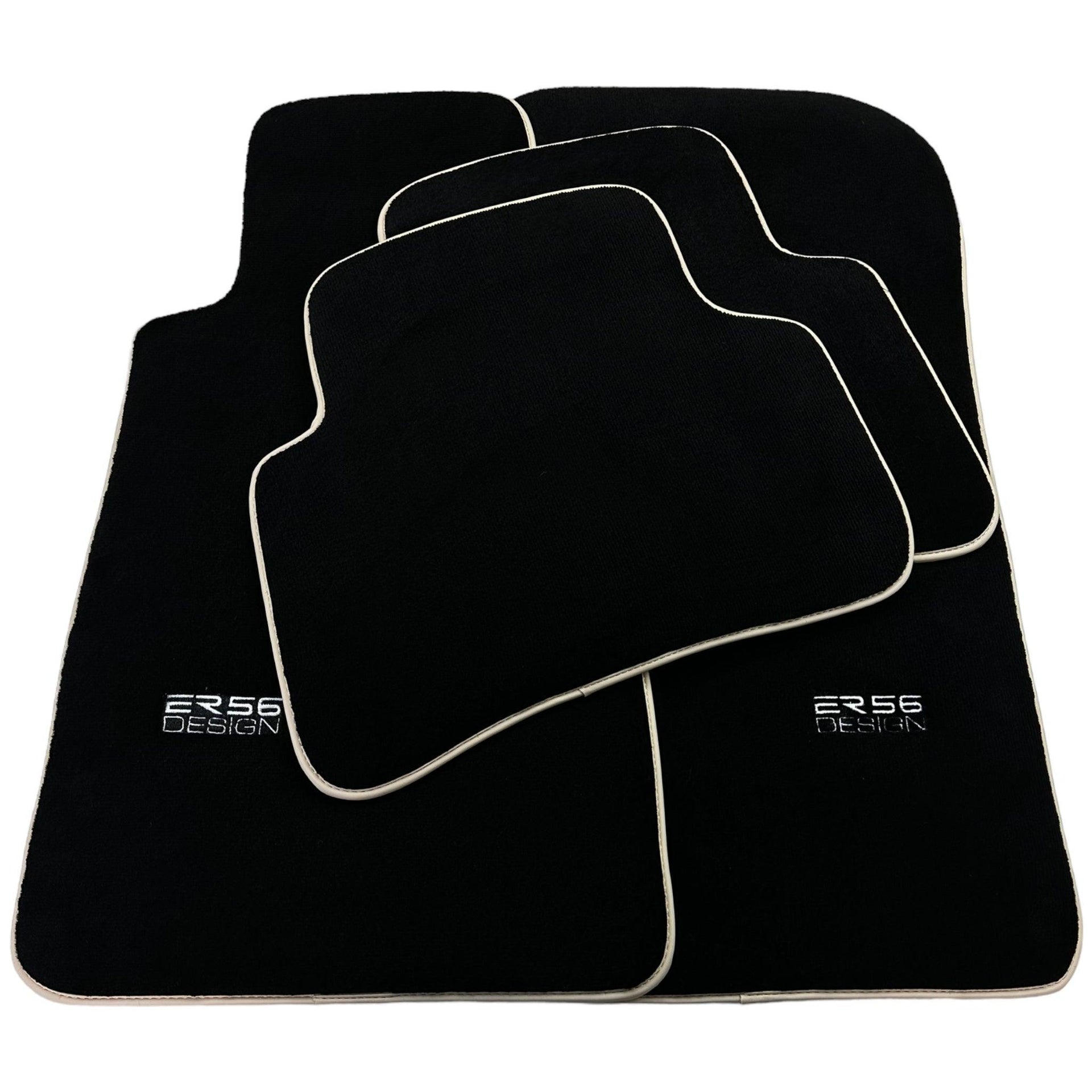 Black Floor Mats For Mercedes-Benz C Class W202 (1993-2000) ER56 Design - AutoWin