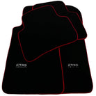 Black Floor Mats For Mercedes-Benz C Class W202 (1993-2000) ER56 Design | Red Trim - AutoWin