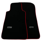 Black Floor Mats For Mercedes-Benz C Class W202 (1993-2000) ER56 Design | Red Trim - AutoWin
