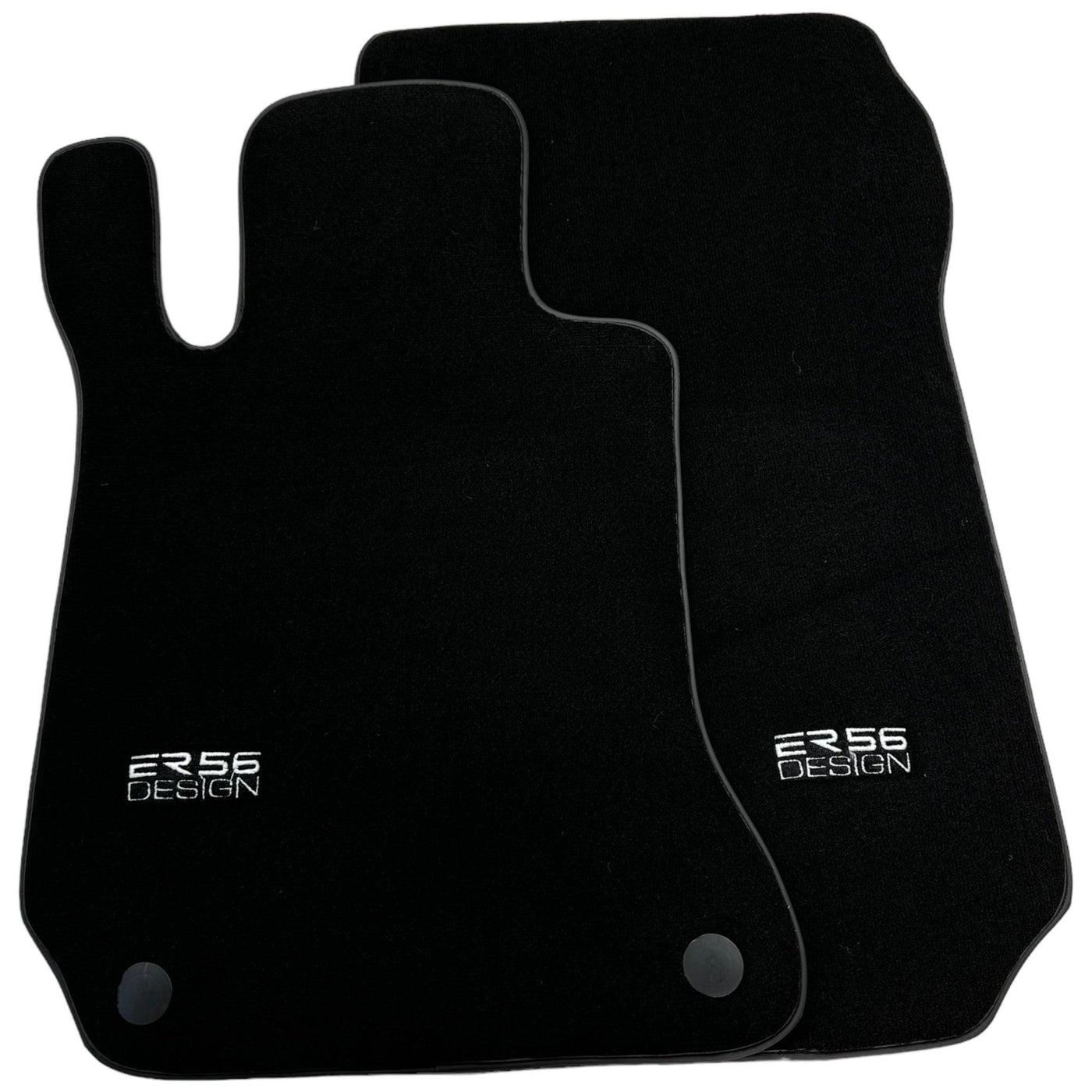 Black Floor Mats For Mercedes-Benz C Class W204 Coupe 2012-2015 ER56 Design - AutoWin