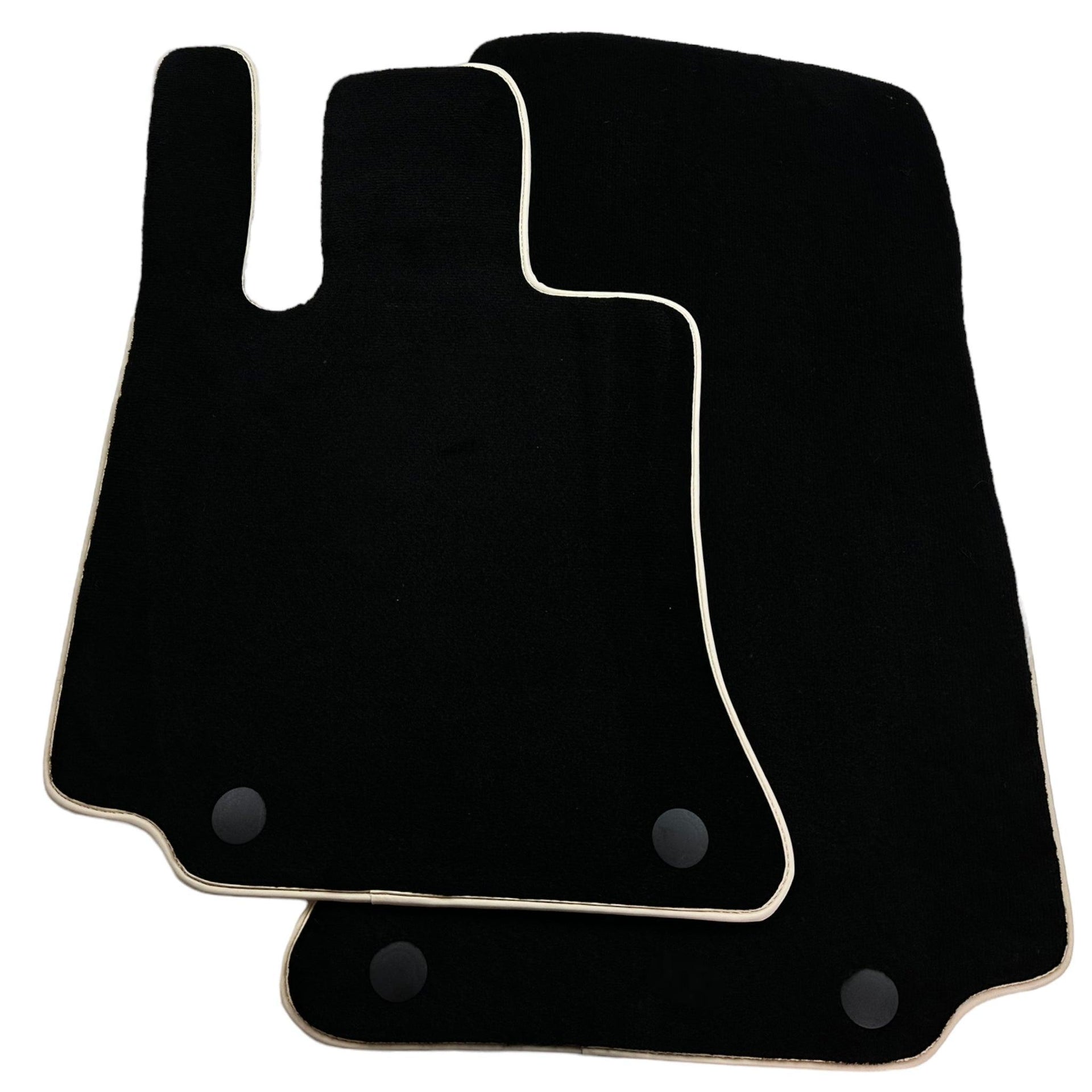 Black Floor Mats For Mercedes-Benz C Class W206 (2021-2023) Beige Trim - AutoWin