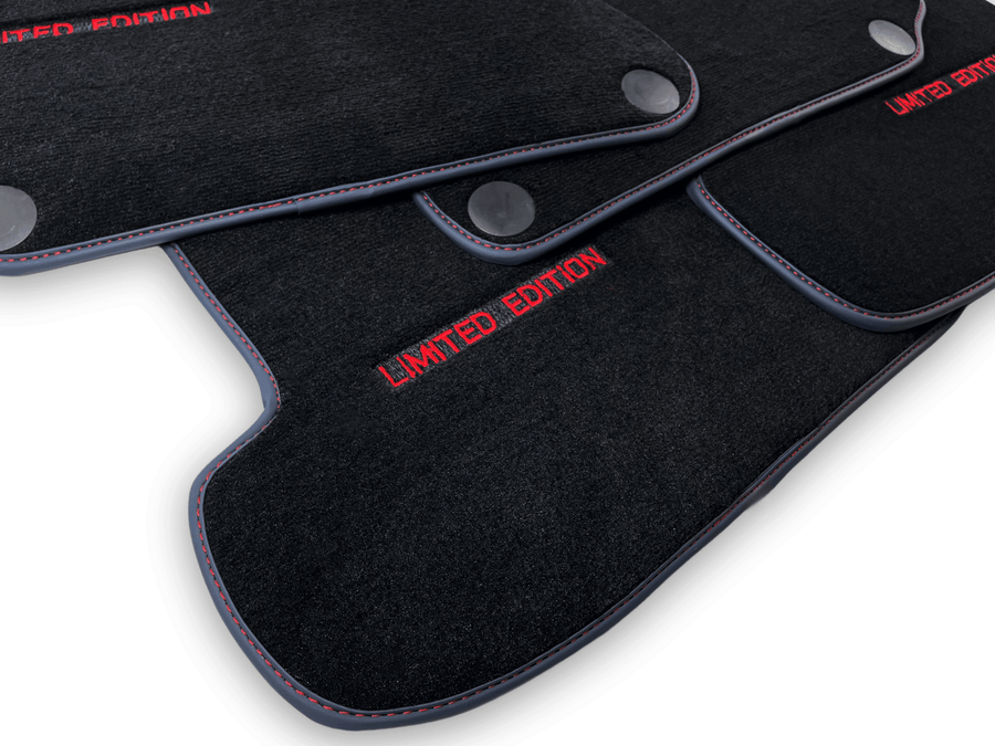 Black Floor Mats For Mercedes Benz C-Class W206 Sedan (2021-2023) Hybrid| Limited Edition - AutoWin