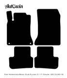 Black Floor Mats For Mercedes Benz CLA-Class C117 Coupe (2013-2019) | Limited Edition - AutoWin