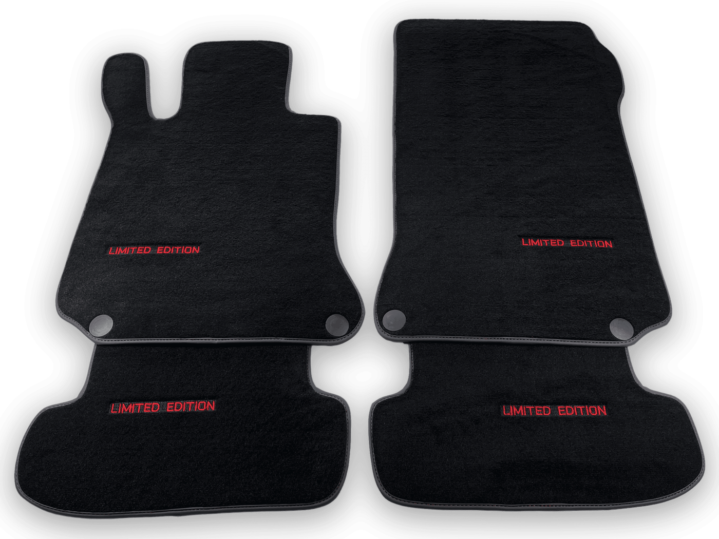 Black Floor Mats For Mercedes Benz CLK-Class C209 Coupe (2002-2009) | Limited Edition - AutoWin